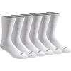 imageDickies Mens Dritech Moisture Control Max Full Cushion Crew Socks Available in MXL 6 12 PairsSolid White 6 Pairs