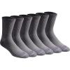 imageDickies Mens Dritech Moisture Control Midcrew Comfort Length Socks Available in Mxl 6 12 PairsGrey