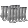 Grey Solid (12 Pairs)