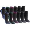 imageDickies Womens Dritech Moisture Wicking Quarter Socks Available in Ml 6 12 PairsBlack Assorted 12 Pairs