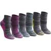 imageDickies Womens Dritech Moisture Wicking Quarter Socks Available in Ml 6 12 PairsBlack Fashion Assorted 6 Pairs