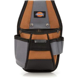 imageDickies 4Pocket Rigid Tool Pouch with Tape Clip Universalfit Steel Clip for Tool Belt Tunnel Loop