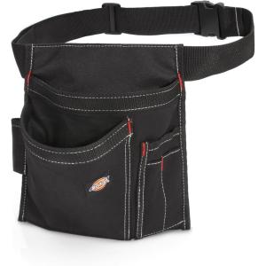 imageDickies 5Pocket Single Side Tool Belt PouchWork Apron Durable Canvas Construction Adjustable Belt for Custom FitBlack