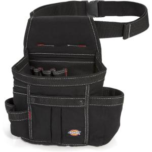 imageDickies 8Pocket Padded Tool BeltUtility Pouch for Painters Carpenters and Builders Adjustable 3Inch Belt Durable Canvas Construction WhiteBlack
