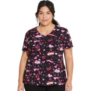 imageDickies EDS Women Scrubs Top VNeck Print DK852Hope Heals