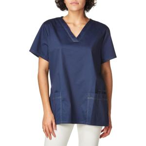 imageDickies EDS Women Scrubs Top VNeck Print DK876Dnavy