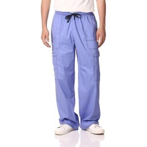 imageDickies Gen Flex Men Scrubs Pant Drawstring Cargo 81003Ceil Blue