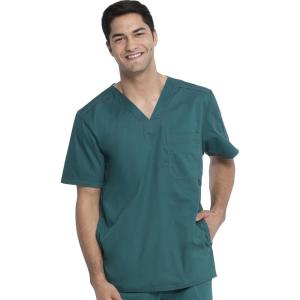 imageDickies Gen Flex Men Scrubs Top VNeck 81722Hunter
