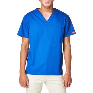 imageDickies Gen Flex Men Scrubs Top VNeck 81722Royal