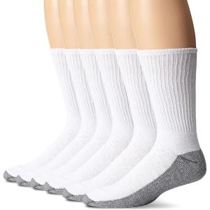 imageDickies Mens All Purpose Cushion Crew Socks Available in MXL 6 12 PairsStain Resist White 6 Pairs