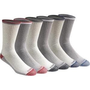 imageDickies Mens DriTech Original Moisture Control Crew Socks Available in MXXL 6 12 18 PairsOatmeal Assorted 6 Pairs