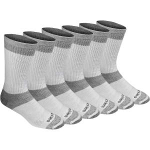 imageDickies Mens Dritech Moisture Control Max Full Cushion Crew Socks Available in MXL 6 12 PairsWhite 6 Pairs