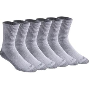 imageDickies Mens Dritech Moisture Control Midcrew Comfort Length Socks Available in Mxl 6 12 PairsComfort Length Grey 6 Pairs