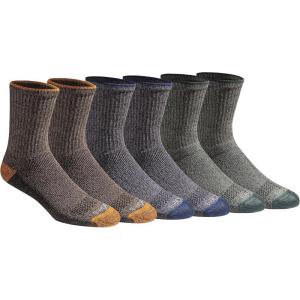 imageDickies Mens Dritech Moisture Control Midcrew Comfort Length Socks Available in Mxl 6 12 PairsComfort Length Tipped 6 Pairs