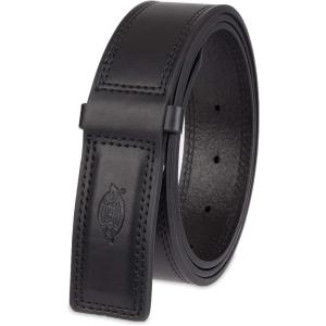imageDickies Mens Leather Mechanic NoScratch Work Belt  Buckleless SnapOn BeltBlack