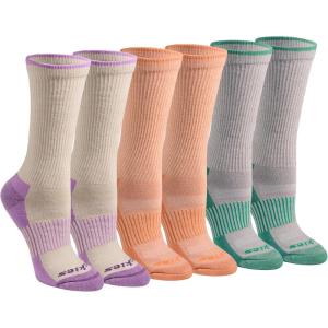 imageDickies Womens DriTech Essential Moisture Control Crew SocksLight Fashion Asst 6 Pairs