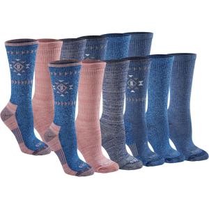 imageDickies Womens Dritech Fashion Moisture Control Crew Socks Available in SXL 5 6 12 PairsDenim Tribal 12 Pairs
