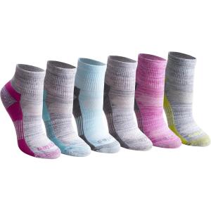 imageDickies Womens Dritech Moisture Wicking Quarter Socks Available in Ml 6 12 PairsWhite Fashion Assorted 6 Pairs