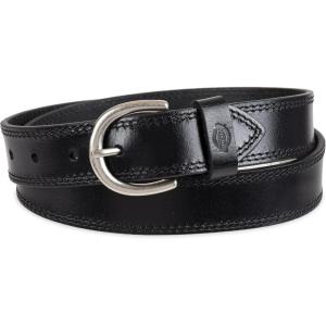 imageDickies womens Casual Leather Jean Workwear Belt With Round Harness BuckleBlack Solid