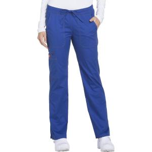imageGen Flex Scrubs for Women Stretch Drawstring Cargo Pants for Women DK100Galaxy Blue