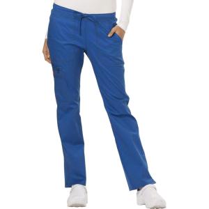 imageGen Flex Scrubs for Women Stretch Drawstring Cargo Pants for Women DK100Royal