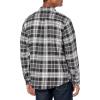 imageDickies Mens Long Sleeve Flex Flannel ShirtBlackCharcoalWhite Multi Windowpane