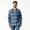 imageDickies Mens Long Sleeve Flex Flannel ShirtBlue