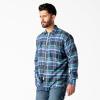 imageDickies Mens Long Sleeve Flex Flannel ShirtBlue