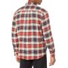 imageDickies Mens Long Sleeve Flex Flannel ShirtOatmealInk NavMolten Lava Multi Windowpane