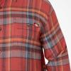 imageDickies Mens Long Sleeve Flex Flannel ShirtRed Ochre