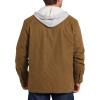 imageDickies Mens Relaxed Fit Icon Hooded Quilted Shirt JacketBrown Duck