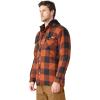 imageDickies Mens Relaxed Fit Icon Hooded Quilted Shirt JacketGingerbread Buffalo Plaid