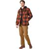 imageDickies Mens Relaxed Fit Icon Hooded Quilted Shirt JacketGingerbread Buffalo Plaid