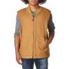 imageDickies Mens Relaxed Fit Sherpa Lined Duck VestRinsed Brown Duck V1