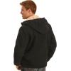imageDickies Mens Sanded Duck Sherpa Lined Hooded JacketBlack V1