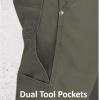 imageDickies Mens Tough Max Duck Carpenter PantStonewashed Moss