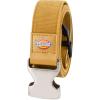 imageDickies Womens Adjustable Fit Fabric Web Streetwear Belt with Speed Clip BuckleYellow Cord