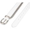 imageDickies Womens Leather Casual BeltWhite Chain