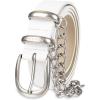 imageDickies Womens Leather Casual BeltWhite Chain