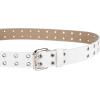 imageDickies Womens Leather Casual BeltWhite Grommet