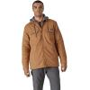 imageDickies mens Fleece Hooded Duck Shirt Jacket With HydroshieldBrown Duck