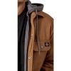 imageDickies mens Fleece Hooded Duck Shirt Jacket With HydroshieldBrown Duck