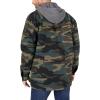 imageDickies mens Fleece Hooded Duck Shirt Jacket With HydroshieldHunter Green Camo