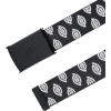 imageDickies womens Tonal Plaque Buckle Fabric BeltBlack Logo