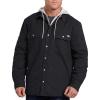 imageDickies Mens Relaxed Fit Icon Hooded Quilted Shirt JacketBlack