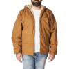 imageDickies Mens Sanded Duck Sherpa Lined Hooded JacketBrown Duck V1