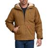 imageDickies Mens Sanded Duck Sherpa Lined Hooded JacketBrown V1