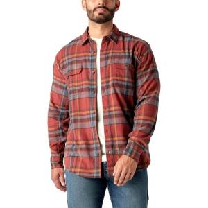 imageDickies Mens Long Sleeve Flex Flannel ShirtRed