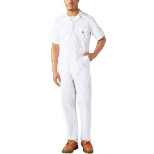 imageDickies Mens Short Sleeve CoverallsWhite