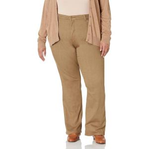 imageDickies Womens Plus Perfect Shape Denim High Waist Bootcut JeanStonewashed Bronze Sand V1